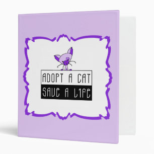 Adopt A Cat Save A Life Binder