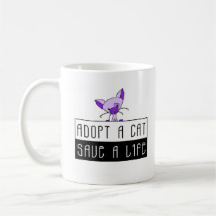Adopt A Cat Save A Life Mug