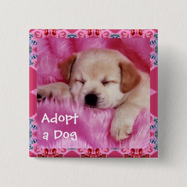 Adopt a Dog Button (Front)