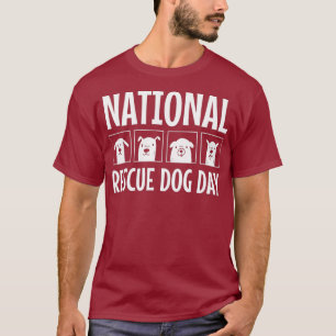 adopt a Dog Gift for Rescue Dogs Cats Puppys T-Shirt