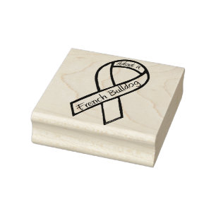 Adopt a French Bulldog Rubber Stamp