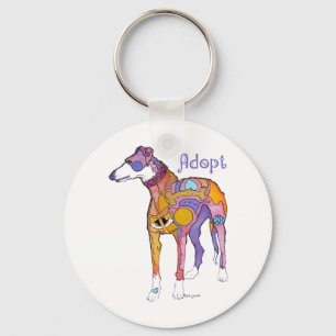 Adopt A Greyhound Keychain