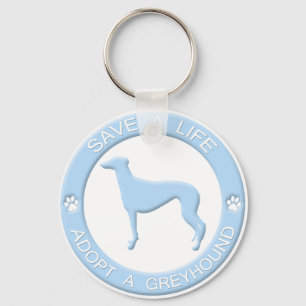 Adopt a Greyhound Keychain