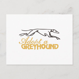 Adopt a Greyhound Postcard