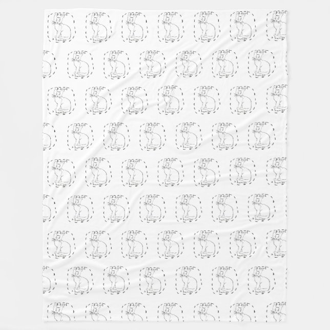 Adopt a human fleece blanket (Front)