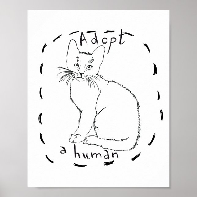 Adopt a human poster (Front)