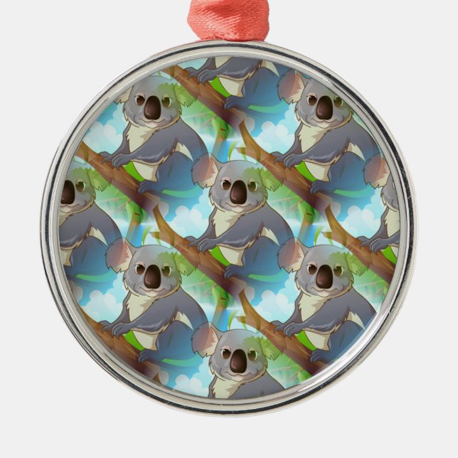 Adopt A Koala! Metal Ornament (Front)