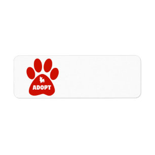 Adopt a pet paw symbol