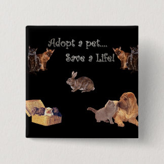 adopt a pet save a life pin