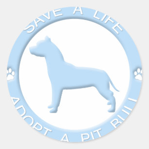 Adopt a Pit Bull Stickers