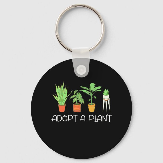 Adopt A Plant Keychain (Front)