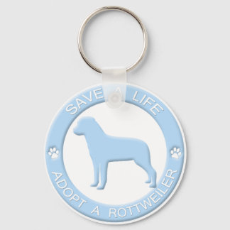 Adopt a Rottweiler Keychain