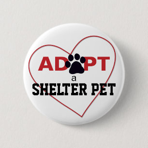 Adopt a Shelter Pet 2 Inch Round Button