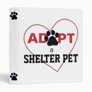 Adopt a Shelter Pet Binder