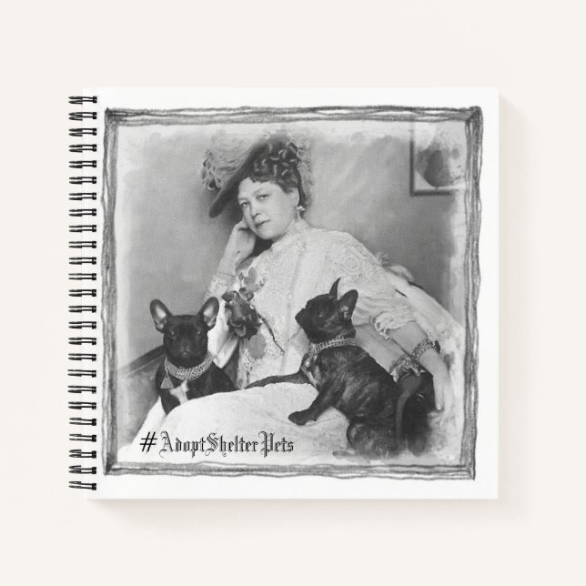 Adopt A Shelter Pet - Vintage Notebook (Front)