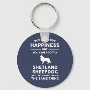 Adopt a Shetland Sheepdog Happiness Keychain