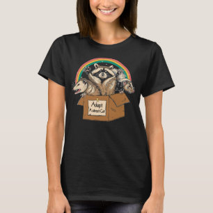 Adopt A Street Ca Funny Opossum Raccoon Skunk Clas T-Shirt