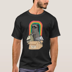 Adopt A Street Cat Funny Opossum Raccoon Skunk Vin T-Shirt