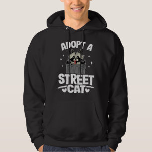 Adopt A Street Cat Raccoon 1 Hoodie
