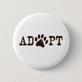 Adopt an animal 2 inch round button