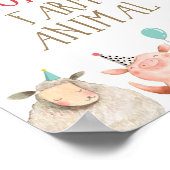 Adopt an Animal Farm Animals Barnyard Boy Birthday Poster (Corner)