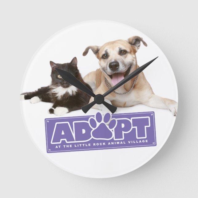 "Adopt at LRAV" Clock (Front)