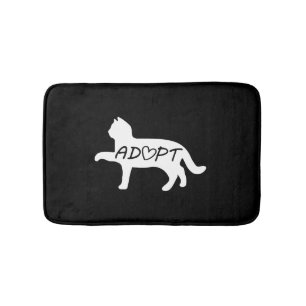 Adopt Cat    Bath Mat