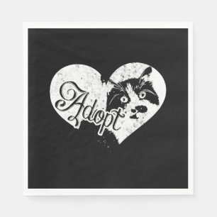 ADOPT CAT NAPKIN