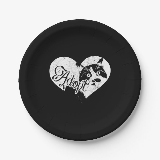 ADOPT CAT PAPER PLATE (Front)