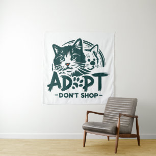 Adopt don't shop 1 tapestry