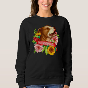 Adopt Don't Shop Animal Pitbull Pibble Mom   Rescu Sweatshirt