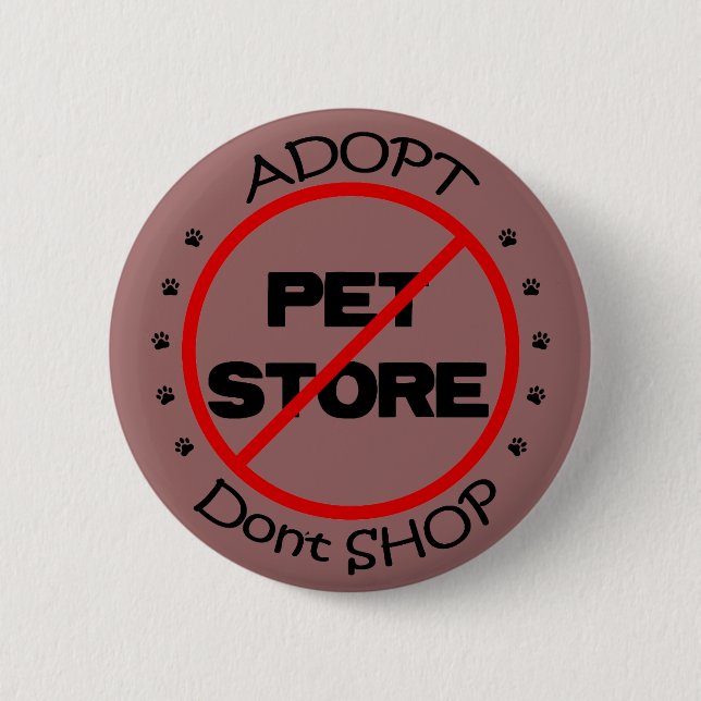 Adopt Don't Shop Button (Front)