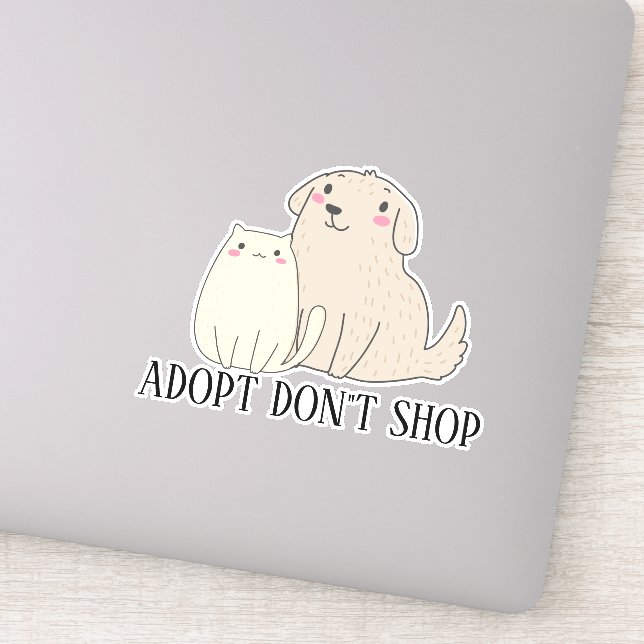 Adopt Don't Shop Cat Dog (Detail)