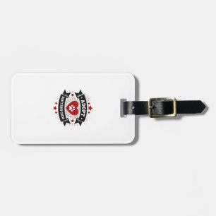 Adopt Dont Shop Crew Vintage Pet Rescue Paw Heart  Luggage Tag