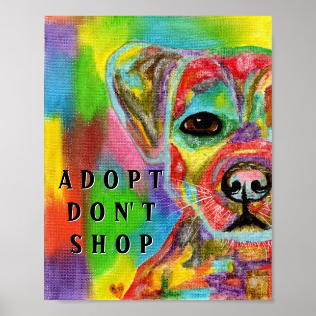 Adopt Don't Shop Dog Awareness Poster (Front)