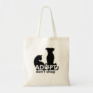 Adopt Don't Shop Dog Cat Tote Bag
