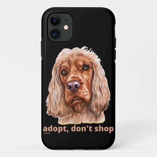 ADOPT, DON'T SHOP (English Cocker Spaniel)         Case-Mate iPhone Case (Back)