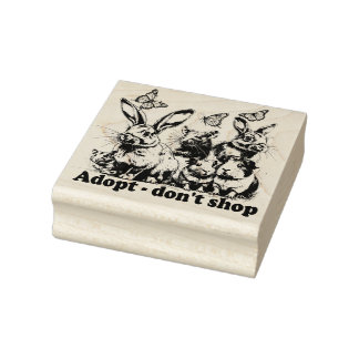 Adopt don't shop - Stempel Rubber Stamp