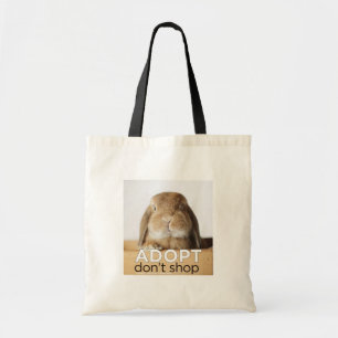 ADOPT DONT SHOP TOTE BAG