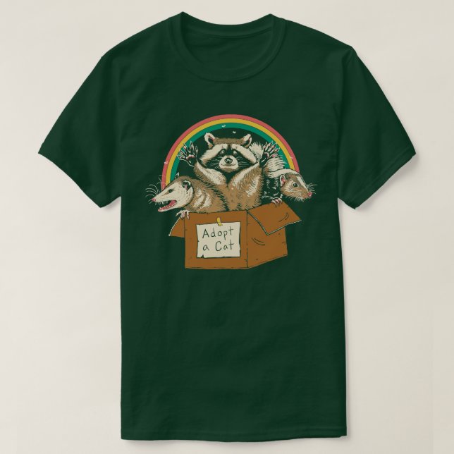 Adopt Forbidden Cats T-Shirt (Design Front)