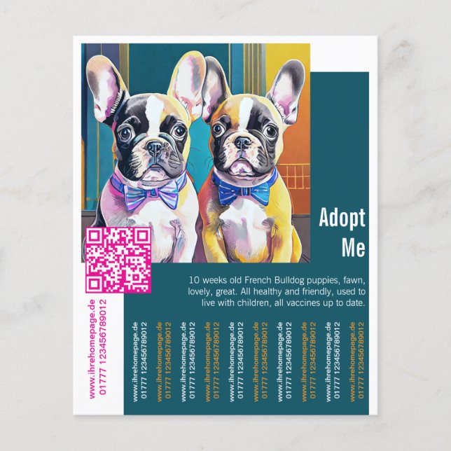 Adopt Me – Dog Rehoming Flyer (Front)