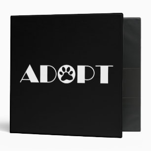 Adopt paw dog binder