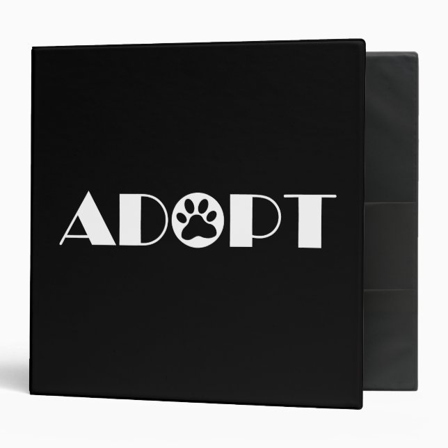 Adopt paw dog binder (Front/Inside)