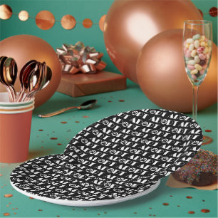 Adopt paw dog paper plate