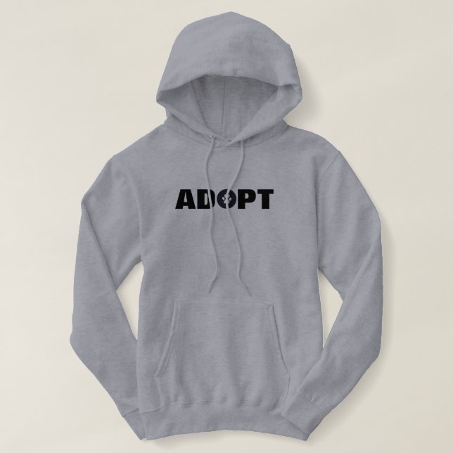 Adopt Pawprint Hoodie (Design Front)
