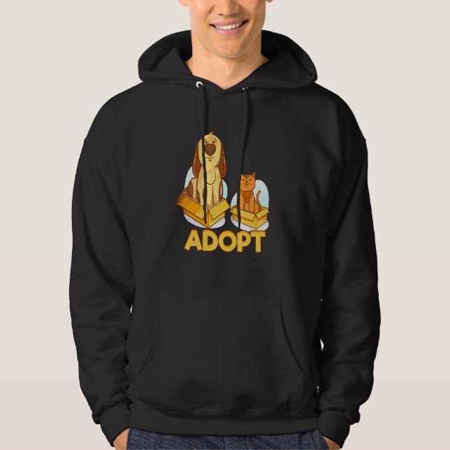 Adopt Pet Sitter Hoodie (Front)