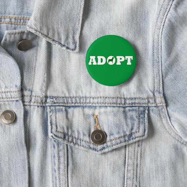 Adopt pets 2 inch round button (In Situ)