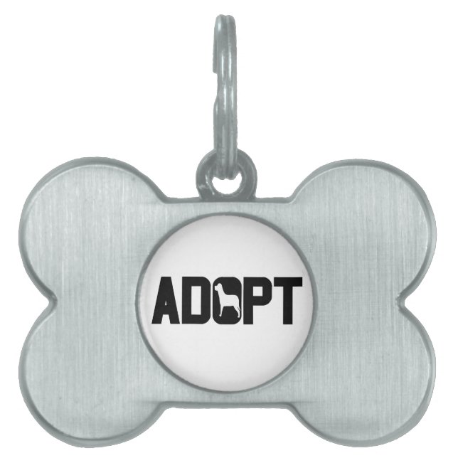 Adopt pets pet ID tag (Front)