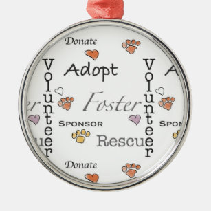 Adopt, Rescue, and Foster Ornament