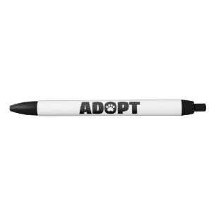 Adopt Rescue Paw Print Pen